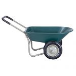 330-Lbs-Dark-Green-Steel-Garden-Cart-Wheelbarrow-w-13-Rubber-Wheels-0