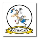 3dRose-ht1035672-Funny-Worlds-Greatest-Soccer-Coach-Occupation-Job-Cartoon-Iron-on-Heat-Transfer-for-White-Material-6-by-6-Inch-0