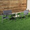 4-PCS-Patio-Furniture-Set-Tempered-Glass-Table-Loveseat-Chairs-Steel-Indoor-Outdoor-0-0