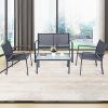 4-PCS-Patio-Furniture-Set-Tempered-Glass-Table-Loveseat-Chairs-Steel-Indoor-Outdoor-0-1