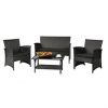 4-Piece-Outdoor-Furniture-Complete-Set-Black-0-0