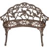 40-Antique-Rose-Pattern-Garden-Bench-Sturdy-Aluminum-Cast-Frame-Outdoor-Seats-Chair-Home-Backyard-Deck-Porch-Furniture-Decor-Antique-Bronze-1854brz-0-1
