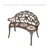 40-Antique-Rose-Pattern-Garden-Bench-Sturdy-Aluminum-Cast-Frame-Outdoor-Seats-Chair-Home-Backyard-Deck-Porch-Furniture-Decor-Antique-Bronze-1854brz-0