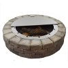40Stainless-Steel-Metal-Round-fire-pit-campfire-ring-cover-snuffer-lid-Grill-fire-table-or-wood-burning-Patio-and-burn-area-clean-covering-coals-with-easy-removal-storage-unique-stylish-design-0