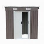 46-Outdoor-Steel-Metal-Garden-Storage-Shed-Tool-House-WSliding-Door-0-6