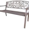4925-Bronze-Colored-Cast-Iron-Welcome-Outdoor-Patio-Bench-0