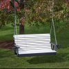 4FT-BRIGHT-WHITE-POLY-LUMBER-ROLL-BACK-Porch-Swing-with-Cupholder-arms-Heavy-Duty-EVERLASTING-PolyTuf-HDPE-MADE-IN-USA-AMISH-CRAFTED-0