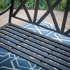 5-Foot-3-Person-Black-Metal-X-Back-Slatted-Porch-Swing-Outdoor-Patio-Garden-Furniture-0-0