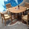 5-Pc-Grade-A-Teak-Wood-Dining-Set-48-Round-Butterfly-Folding-Table-And-4-Giva-Captain-Arm-Chairs-WHDSGV2-0