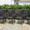 5-Pc-Patio-Resin-Outdoor-Wicker-Dining-Set-Round-Table-wGlass4-Arm-Chair-Black-Color-0-1