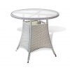 5-Pc-Patio-Resin-Outdoor-Wicker-Dining-Set-Round-Table-wGlass4-Arm-Chair-Gray-Color-0-0