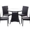 5-Pc-Patio-Resin-Outdoor-Wicker-Dining-Set-Round-Table-wGlass4-Side-Chair-Black-Color-0