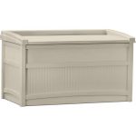 50-Gallon-Light-Taupe-Resin-Storage-Seat-Deck-Box-Resin-50-Gallon-Capacity-Long-Lasting-Easy-to-Maintain-Durable-Resin-Construction-Easy-5-Minute-Tool-Free-Assembly-For-Outdoor-Use-0-1