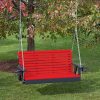5FT-BRIGHT-RED-POLY-LUMBER-ROLL-BACK-Porch-Swing-with-Cupholder-arms-Heavy-Duty-EVERLASTING-PolyTuf-HDPE-MADE-IN-USA-AMISH-CRAFTED-0