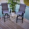 5pc-Patio-Bar-Furniture-Dining-Set-with-Quick-Dry-PVC-Fabric-Swivel-Chairs-0-0