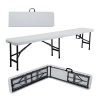6-Folding-Portable-Plastic-Indoor-Outdoor-Picnic-Party-Dining-Bench-0-0