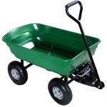 650LB-Green-Garden-Cart-Dump-Wagon-Trailer-Lawn-Wheels-Rolling-Storage-Wagon-Carrier-Barrow-Air-Tires-Heavy-Duty-0-0