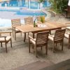7-Pc-Grade-A-Teak-Wood-Dining-Set-94-Rectangle-Table-and-6-Hari-Stacking-Arm-Chairs-WFDSHR5-0-0