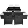 9-Pieces-Outdoor-Patio-Rattan-Wicker-Dining-Set-Poly-Rattan-Chairs-and-Glass-Top-Dining-Table-wCushions-Black-0-1