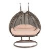 9716-XL-Island-Gale-Outdoor-Patio-Furniture-Luxury-2-Person-Wicker-Egg-Shaped-Swing-Chair-w-Powder-Coated-Iron-Stand-Cushion-for-Outdoor-Indoor-Garden-Porch-0-0