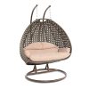 9716-XL-Island-Gale-Outdoor-Patio-Furniture-Luxury-2-Person-Wicker-Egg-Shaped-Swing-Chair-w-Powder-Coated-Iron-Stand-Cushion-for-Outdoor-Indoor-Garden-Porch-0