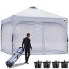 ABCCANOPY-1010-Outdoor-pop-up-Canopy-Portable-Shade-Canopy-Instant-Folding-with-Wheeled-Carry-Bag-White-0-0
