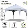 ABCCANOPY-1010-Outdoor-pop-up-Canopy-Portable-Shade-Canopy-Instant-Folding-with-Wheeled-Carry-Bag-White-0-1