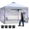 ABCCANOPY-1010-Outdoor-pop-up-Canopy-Portable-Shade-Canopy-Instant-Folding-with-Wheeled-Carry-Bag-White-0