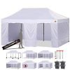 ABCCANOPY-18Colors-10-X-20-Pop-Up-Canopy-Tent-with-9-Removable-Sides-and-Roller-Bag-and-6X-Weight-Bag-White-0