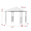AK-Energy-10×10-Square-Gazebo-Canopy-Tent-Shelter-Awning-Garden-Patio-WBeige-Cover-Double-Leg-0-1