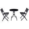 AK-Energy-3pc-Black-Indoor-Outdoor-Folding-Chair-Bistro-Glass-Top-Table-Patio-Garden-Furniture-Set-0