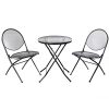 AK-Energy-3pc-Gray-Round-Folding-Steel-Mesh-Outdoor-Patio-Deck-Table-Red-Cushion-Chair-Furniture-Set-0-2