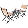 AK-Energy-3pc-Portable-Patio-Lawn-Outdoor-Square-Folding-Coffee-Table-Chairs-Furniture-Set-Earth-Yellow-Color-0-0