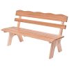 AK-Energy-5ft-3-Seat-Outdoor-Wooden-Garden-Bench-Chair-Yard-Deck-Park-School-Lawn-Patio-Furniture-0-2