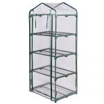 AK-Energy-63-Tall-Portable-Outdoor-4-Shelves-Tier-Garden-Flower-Plant-Clear-Greenhouse-PE-Cover-0