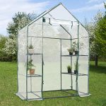 AK-Energy-77-Tall-Portable-4-Shelves-Walk-in-Greenhouse-Outdoor-3-Tier-Green-House-PE-Cover-0