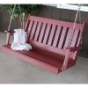 AL-Furniture-Co-Traditional-English-Recycled-Plastic-Porch-Swing-5-Foot-Cherry-Wood-0