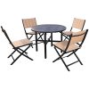 Adumly-5-PCS-Patio-Outdoor-Folding-Chairs-Table-Furniture-Set-Backyard-Bistro-0