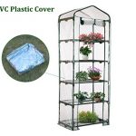 AdvancedShop-69-x-49-x-187cm-Apex-Roof-5-Tiers-Garden-Greenhouse-Hot-Plant-House-Shelf-Shed-Clear-PVC-Cover-by-0-1