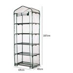 AdvancedShop-69-x-49-x-187cm-Apex-Roof-5-Tiers-Garden-Greenhouse-Hot-Plant-House-Shelf-Shed-Clear-PVC-Cover-by-0-2
