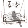 AlekShop-Swing-Chair-Iron-Hanging-With-Chain-Patio-Porch-Bench-Deluxe-2-person-Outdoor-Deck-Backyard-0-0