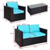 Allblessings-Patio-4PCS-Rattan-Wicker-Outdoor-Living-Furniture-Set-With-Blue-Cushion-For-Leisure-0-2