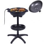 Almacn-1350W-Non-stick-4-Variable-Temperature-Setting-Indoor-Outdoor-Garden-Camping-Electric-BBQ-Grill-Griller-Without-Smoke-Patio-Deck-Backyard-Yard-Picnic-Barbecue-Cooking-Removable-Stand-0-1
