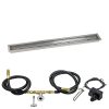 American-Fireglass-Spark-Ignition-Fire-Pit-Kit-SS-LCBKIT-N-60-Trough-Pan-Natural-Gas-60×6-Inch-0