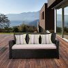 Atlantic-Hibiscus-Black-Synthetic-Wicker-Sofa-with-Light-Grey-Cushions-0-0