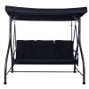AyaMastro-Black-Swing-Canopy-Chair-Hammock-Seats-Patio-Furniture-w3-Seats-Cushions-0