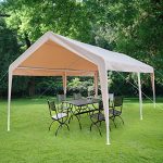 Azadx-10-x-20-Feet-Heavy-Duty-Car-Shed-Outdoor-Carport-Canopy-Versatile-Shelter-with-6-Steel-Legs-and-Foot-Cloth-for-Commercial-Outdoor-Garden-Courtyard-Use-0-1