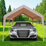 Azadx-10-x-20-Feet-Heavy-Duty-Car-Shed-Outdoor-Carport-Canopy-Versatile-Shelter-with-6-Steel-Legs-and-Foot-Cloth-for-Commercial-Outdoor-Garden-Courtyard-Use-0