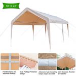Azadx-10-x-20-Feet-Heavy-Duty-Car-Shed-Outdoor-Carport-Canopy-Versatile-Shelter-with-6-Steel-Legs-and-Foot-Cloth-for-Commercial-Outdoor-Garden-Courtyard-Use-0-2
