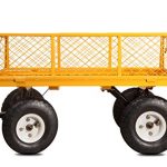 BEGONIA-GARDEN-CY-BES400-Steel-Utility-Cart-Yellow-0-1